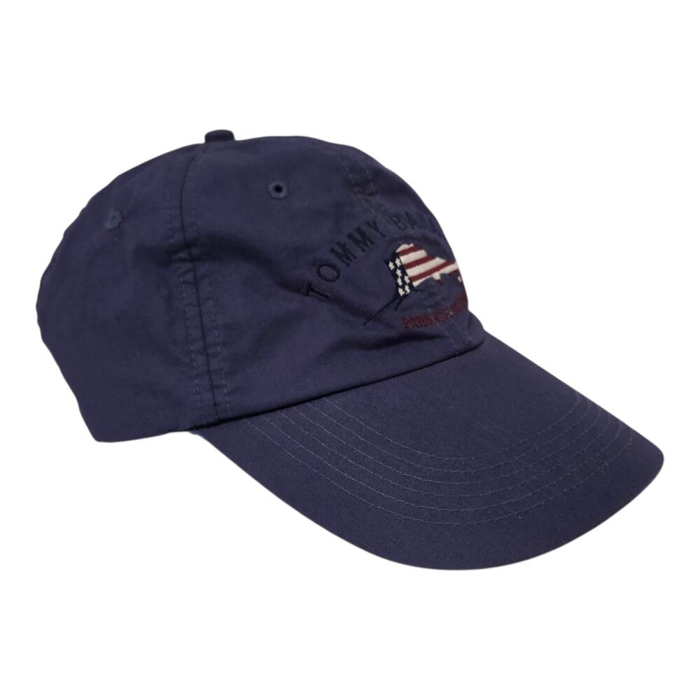 Tommy Bahama Paradise Nation Baseball Cap Mens Navy Flag Adjustable Hat Fishing
